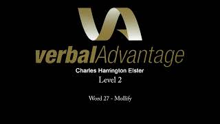 Verbal Advantage Level 02  Word 27  Mollify [upl. by Nyvets]