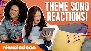 Nick Stars React To Theme Songs 🎵 Ft JoJo Siwa Daniella Perkins amp More  NickStarsIRL [upl. by Evelc966]