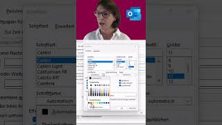 Outlook Tipp Nie mehr Stress mit der Standardschriftart  einfach ändern [upl. by Maure]