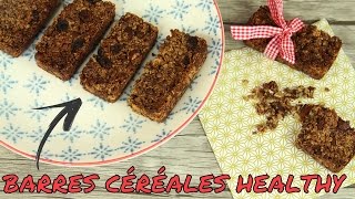 ♡• RECETTE BARRES CÉRÉALES HEALTHY  FACILE ET RAPIDE •♡ [upl. by Ennayk]