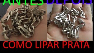 COMO REALMENTE LIMPAR JOIAS DE PRATA [upl. by Yedsnil]