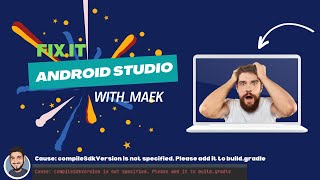 Cause compileSdkVersion is not specified Please add it to buildgra  Android Studio  Fix Error [upl. by Enelime442]