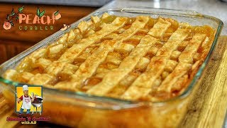 Peach Cobbler  Peach Cobbler Recipe [upl. by Nosam]