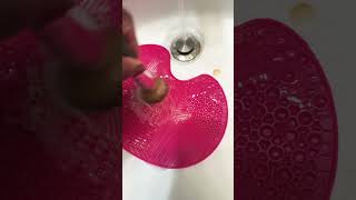 Face wash to clean makeup brushes music edm fy cleaning makeup shortsvideo shorts [upl. by Aubrie696]