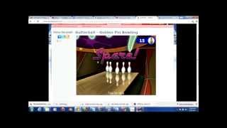 Gutterball Golden Pin Bowling Gameplay [upl. by Haraf]