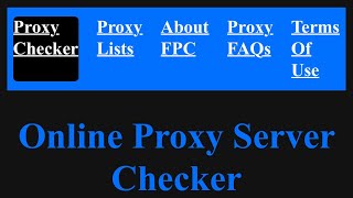 Free Online Proxy Checker  How to get and check proxies [upl. by Amasa]