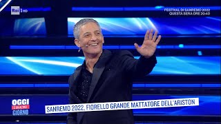 Sanremo 2022 Fiorello grande mattatore dellAriston  Oggi è un altro giorno 02022022 [upl. by Mohamed]