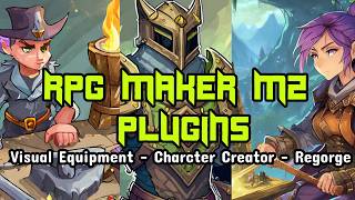 RPG MAKER MZ PLUGINS Character Creator  Crafting  Visual Armors [upl. by Sams]