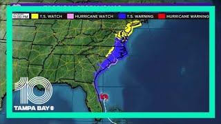 Tracking Isaias Storm moves by Florida [upl. by Aitram]