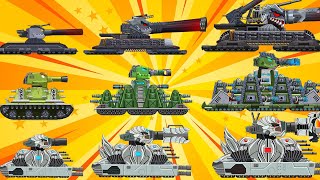 Evolution of Hybrids Dora Vs Kv44 Vs Karl44 Vs KV55 CYBORG  Cartoons about tanks [upl. by Auhel]