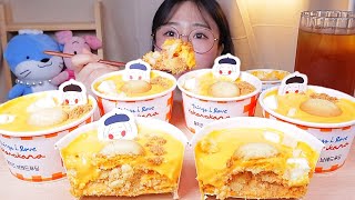 CU편의점 코코로카라 황치즈브레드푸딩🐥 디저트 먹방 Dessert Mukbang [upl. by Sellig]