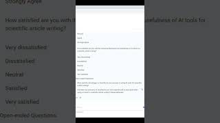 5 minutes survey questionnaire using AI tools [upl. by Carolus141]