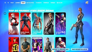 Fortnite NEW Top 50 RAREST Skins [upl. by Attaynek]