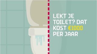 Gratis Energieadvies herstel een lekkend toilet [upl. by Pet]