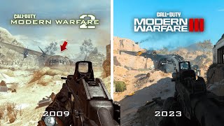 Call of Duty Modern Warfare 3 2023 vs Call of Duty Modern Warfare 2 2009  Direct Comparison [upl. by Caputto406]