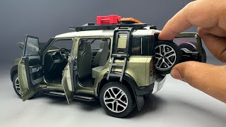 All New Land Rover Defender 110 118 Scale 4x4 Realistic Off Road Diecast Model Car [upl. by Rudich]