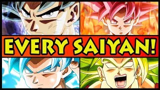 Every Saiyan Transformation EXPLAINED Dragon Ball Super All Forms Explained  Ultra Instinct [upl. by Royd]