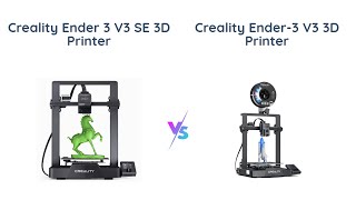 Creality Ender 3 V3 SE vs V3 KE 3D Printer Comparison 🤖🖨️ [upl. by Anidem215]