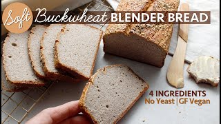 YeastFree Buckwheat Bread 🍞 Blend Bake amp ENJOY [upl. by Mientao]