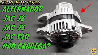 ALTERNADOR JAC J3 PARROU DE CARREGAR [upl. by Seibold]