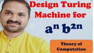 Turing Machine for an b2n  Design  Construct  TOC  FLAT  Theory of Computation [upl. by Trygve]