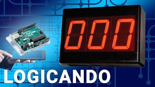 Multiplexador Display de 7 Segmentos com Arduino  LOGICANDO [upl. by Mathias]