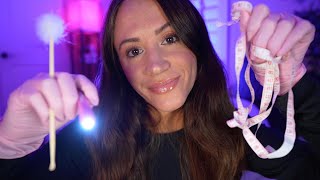 ASMR  Inspecting Your Face measuring freckle counting face touching [upl. by Aspa]