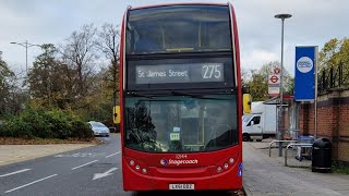 FRV  London bus 275 Walthamstow St James Street Station  Barkingside Tesco LX61DDZ 12144 [upl. by Amabelle]