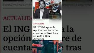 ING direct comete el error de su vida al cancelar a Iker Jiménez El progresismo tiene un precio [upl. by Orelu]