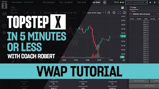 TopstepX  5 Mins or Less  VWAP Tutorial [upl. by Elleuqram587]