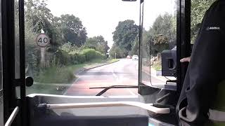 FULL JOURNEY ON THE NUMBER 6X FROM BARMING HEATH MAIDSTONE HOSPITAL TO PEMBURY HOSPITAL [upl. by Christiana]