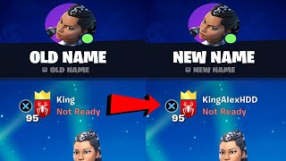 How to Change Your Epic Games Display Name On Fortnite Chapter 3 Season 3 EASY amp FULL TUTORIAL [upl. by Seuqramed]