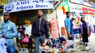 The Streets of Addis Ababa ETHIOPIA at Night  🇪🇹 [upl. by Anim]