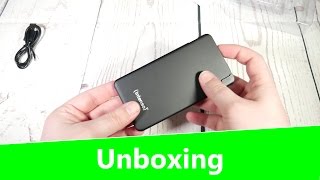 Intenso S5000 Powerbank Unboxing und Eindruck Deutsch 4K [upl. by Enelyk]