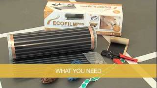 ECOFILM PRO Underfloor Heating Kit Installation [upl. by Damle176]