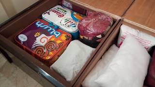 Bed Box Organization How To Organize Bed Box DiwanUnder Bed [upl. by Yxel]