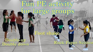 Fun PE activities to engage large group  physicaleducation games  pegames  physedgames [upl. by Ysiad251]