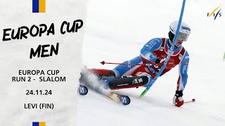 LIVE Europa Cup Men Slalom Run 2  241124  FIS Alpine [upl. by Analise]