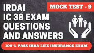 IRDA Exam Questions and Answers  9  IRDA Exam Preparation [upl. by Nnateragram780]