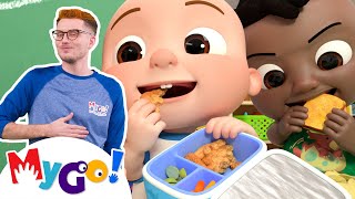 The Lunch Song  CoComelon Nursery Rhymes amp Kids Songs  MyGo Sign Language For Kids [upl. by Drandell]