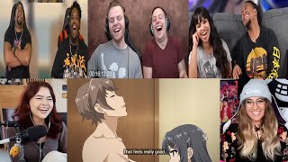 BUNNY GIRL SENPAI EPISODE 1 REACTION MASHUP [upl. by Eustasius]