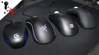 Zowie EC2A VS Razer DeathAdder and Mamba VS Logitech G303 Comparison Review [upl. by Gronseth883]