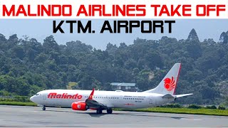 MALINDO AIRLINES TAKE OFF FROM TIA KATHMANDU [upl. by Alemak]