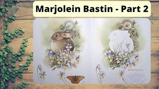 Lapin et pensées partie 2  pissenlits  Marjolein Bastin Inspired by Nature COLOR ALONG [upl. by Leagiba279]