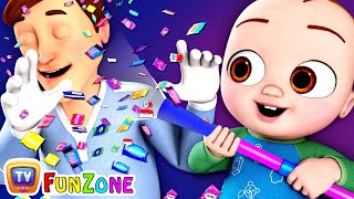 Johny Johny Yes Papa Song  Confetti amp Chocolate Wrappers– ChuChu TV Funzone Nursery Rhymes for Kids [upl. by Acire]