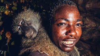 CATCHING BABOONS with the HADZA PEOPLE We finally got them [upl. by Tertias]