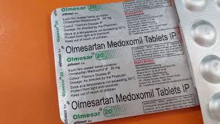 Olmesartan Medoxomil 20 mg  Olmesar 20 mg Uses [upl. by Anitnatsnoc]