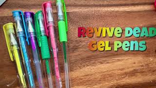 How to revive or unclog a clogged gel pen [upl. by Ahsinel]