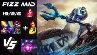 MID Fizz vs VelKoz  NA Challenger Patch 1422 [upl. by Gerdi]