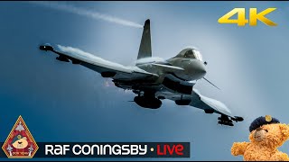 LIVE 4K RAF TYPHOON ACTION amp BLACKJACK DISPLAY • RAF CONINGSBY QRA STATION 100424 [upl. by Eelrac107]